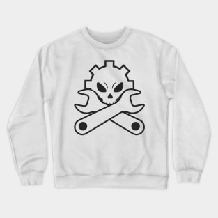 Mechanic Skull And Crossed Tools Funny Crewneck Sweatshirt